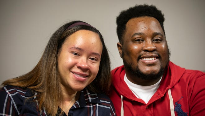 Marquisse and Antwon Watson, of West Chester, talk about their non-profit, The Alana Marie Project, Monday, Nov. 30, 2020. It was born out of the loss of their daughter, Alana Marie, who was born at 24 weeks and lived just 36 hours in 2014. The organization helps parents and family with resources and support during their time of grief, including loss through miscarriage. 