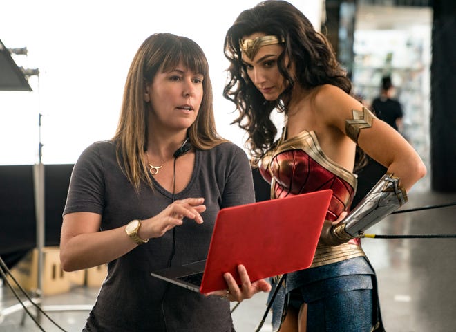 Family members of both director Patty Jenkins (left) and star Gal Gadot appear in the final scene of "Wonder Woman 1984."
