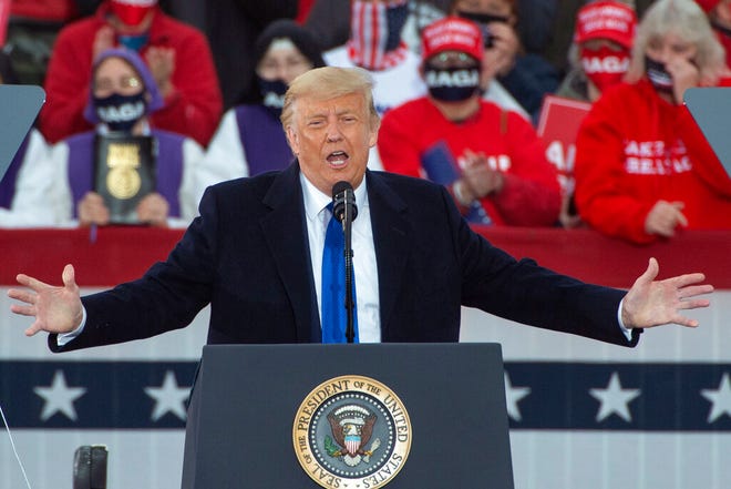 A pair of Ohio GOP lawmakers want to recognize June 14 as "President Donald J. Trump Day" in Ohio. Trump won Ohio by more than 8 points in 2016 and 2020 and made a campaign stop in Circleville, Ohio in late October 2020.
