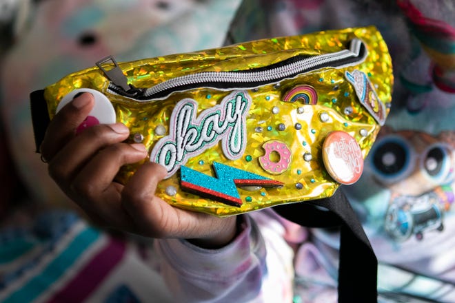 Erikka Franklin, 14, of Cheviot, is a fashion designer and entrepreneur. She has her own fanny pack line called Fanny So Fab and recently started decorating and selling face masks.