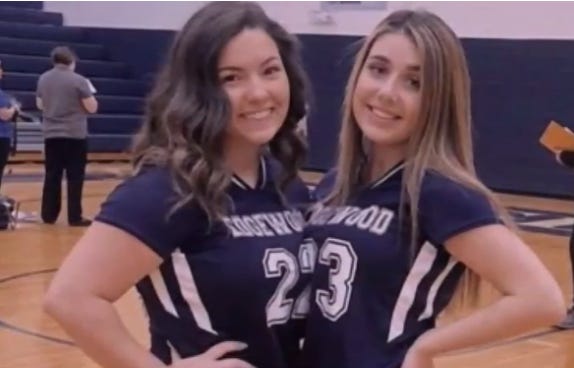 Edgewood High School students Caila Nagel and Savannah Schlueter, were badly injured in a crash on May 6.