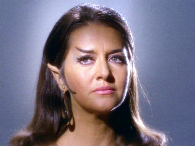 Joanne Linville as Romulan Commander in the STAR TREK episode, "The Enterprise Incident."