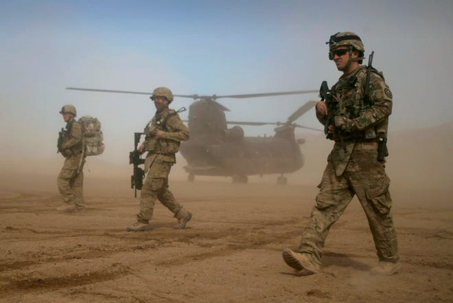 U.S. soldiers west of Kabul, Afghanistan, on Jan. 28, 2012.
