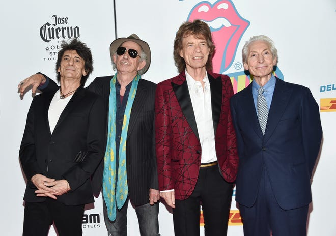 The 2016 lineup of the Rolling Stones (from left): Ronnie Wood, Keith Richards, Mick Jagger and Charlie Watts.