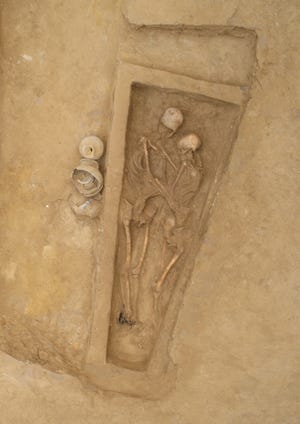 The two ancient skeletons date to the Northern Wei period, 1,500 years ago, when Buddhism was on the rise and there was an increased focus on the afterlife, according to the South China Morning Post.