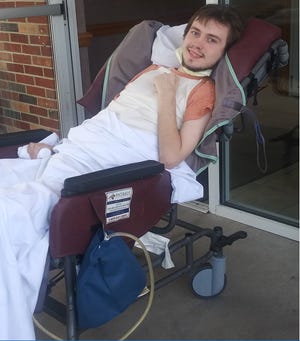 Seth Fletcher, 21, suffered a spinal cord injury when state prison guards tackled, handcuffed and dropped him at Chillicothe Correctional Institution. He is now paralyzed from the chest down.