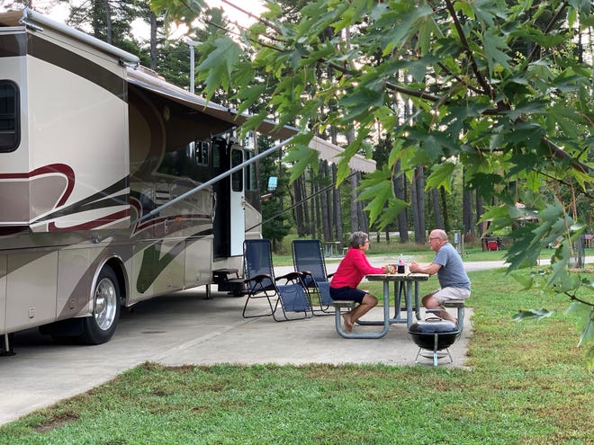 RV camping spots at Winton Woods.