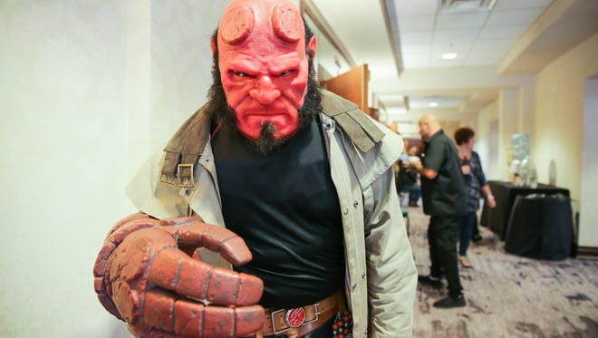 A fan dresses up as Hellboy at the HorrorHound convention in 2017. The convention returns with in-person events at Sharonville Convention Center.