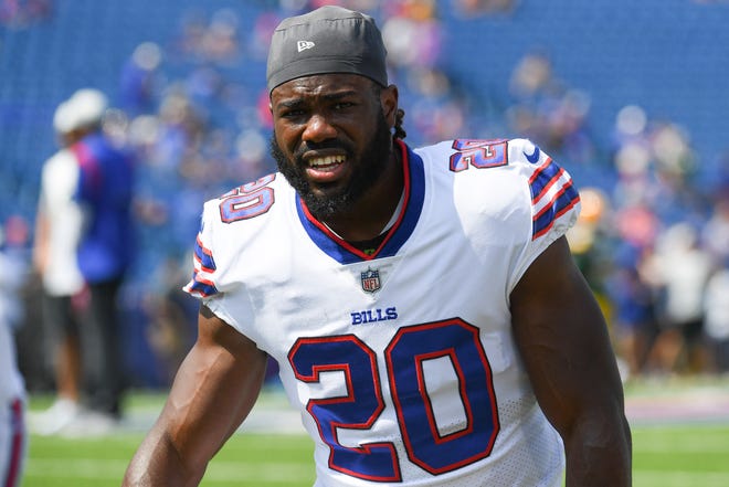 The Bills' Zack Moss rushed for 481 yards and four touchdowns last season as a rookie.
