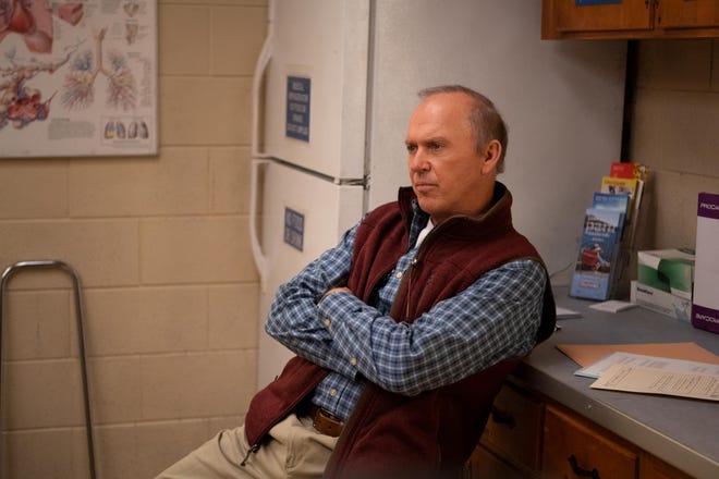 Michael Keaton plays a small town Appalachian doctor in Hulu's "Dopesick," a fictionalized retelling of the rise of the opioid epidemic in America.