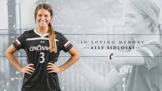 UC women's soccer player Ally Sidloski, 21 died on Saturday, May 22, 2021.