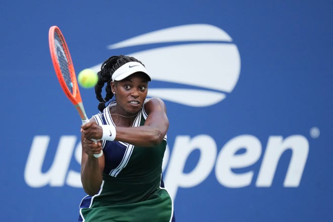 Sloane Stephens advanced to the third round of the U.S. Open before losing to No. 16 seed Angelique Kerber of Germany.