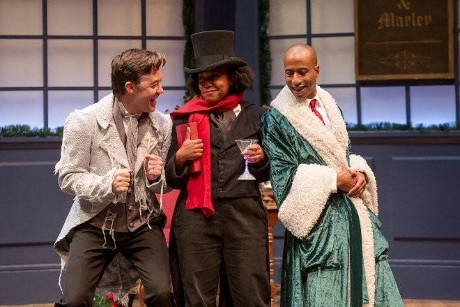 Catch "Every Christmas Story Ever Told (And Then Some)" at Cincinnati Shakespeare Co. through Dec. 26.