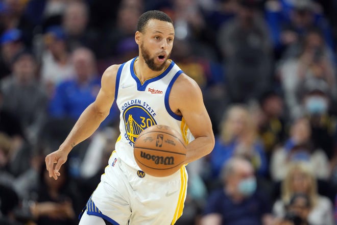 Golden State Warriors guard Stephen Curry was ruled out the rest of the regular season after he sprained a ligament in his left foot on March 16, but he will return for Game 1 Saturday.