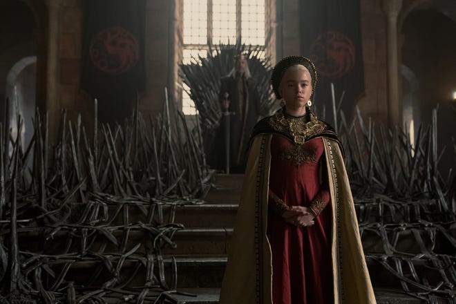 Milly Alcock as Princess Rhaenyra Targaryen in "House of the Dragon."