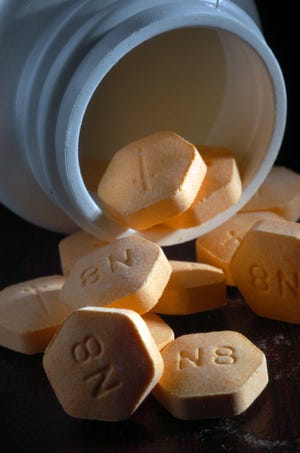 Suboxone tablets, primarily buprenorphine, with opioid overdose antidote naloxone added.